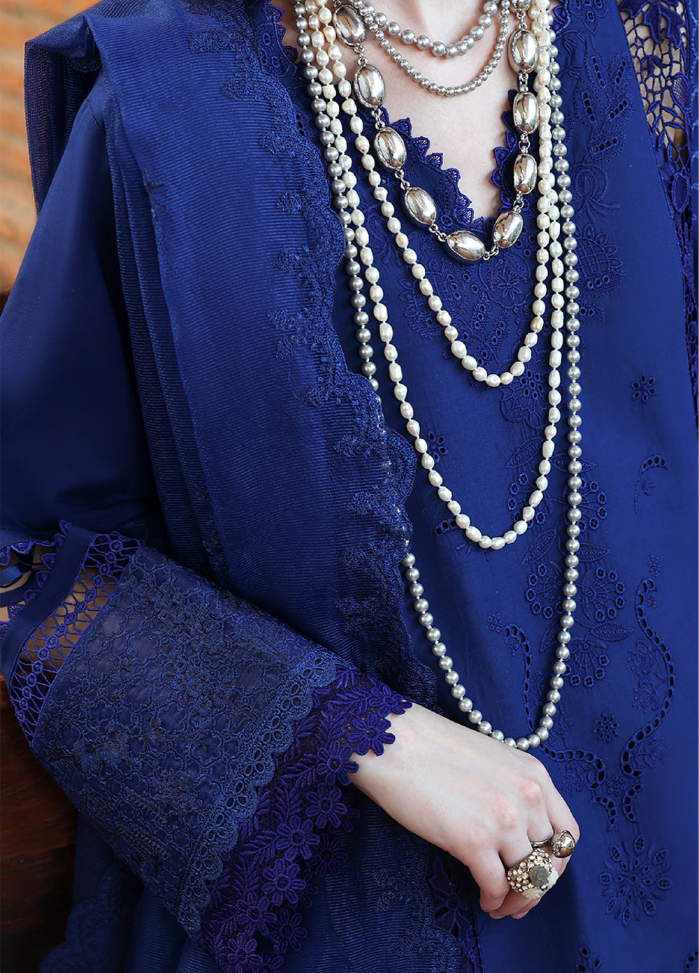 Belle Saison by Esmel Unstitched Embroidered Lawn 3 Piece Suit EML26ULB Nerelle EUNSS260211 - Festive Collection