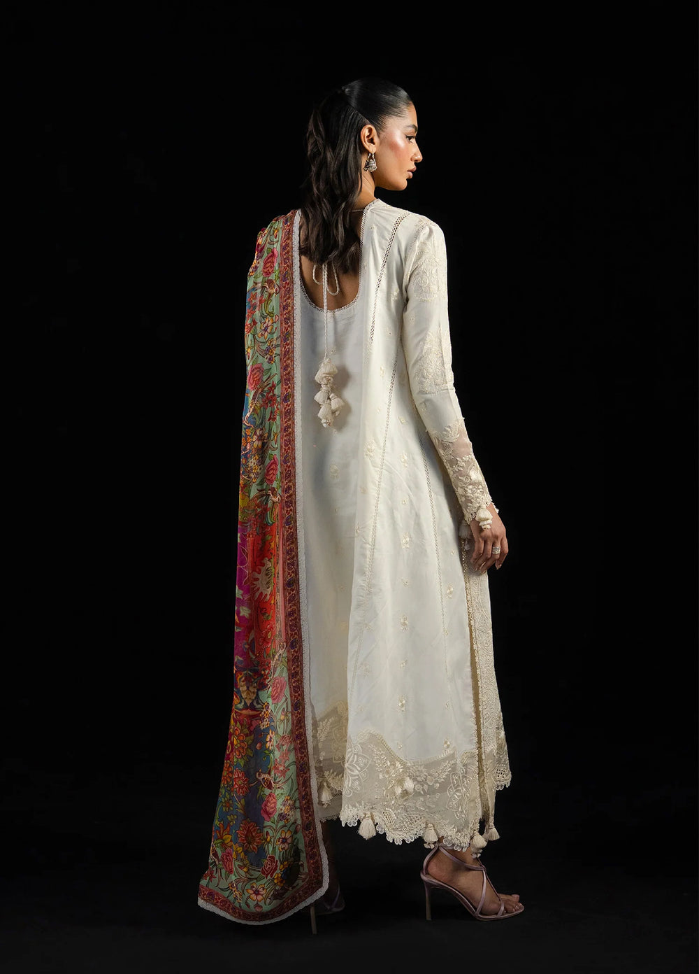 Zan by Hussain Rehar Unstitched Embroidered Lawn 3 Piece Suit HR26UZF Sefi D-93 - Festive Collection