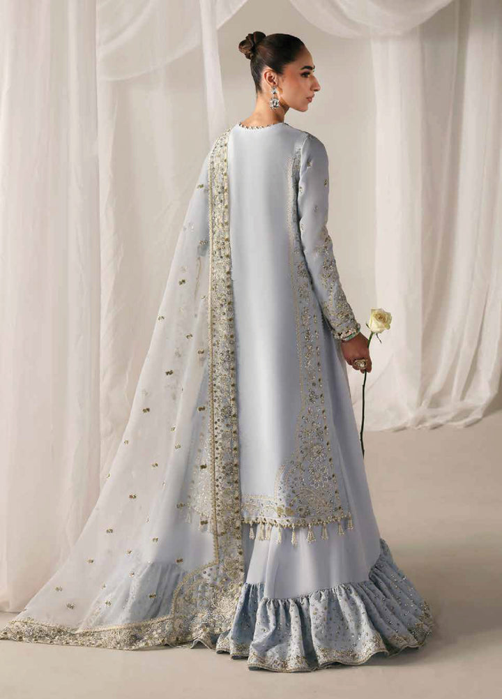 Serein Luxe by Emaan Adeel Unstitched Raw Silk Embroidered Suits 3 Piece EA25SL D-7 Opulent Oasis - Festive Collection