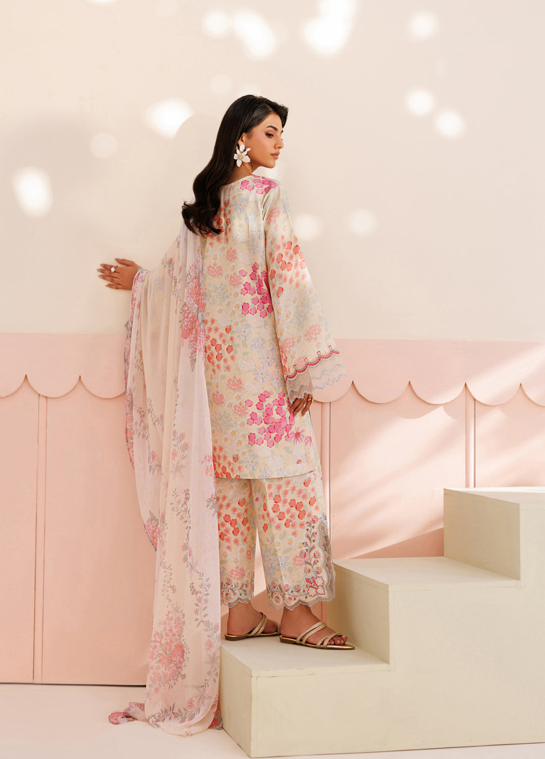 Azzal Unstitched Printed Lawn 3 Piece Suit AZL26UPL AZL-145 - Summer Collection