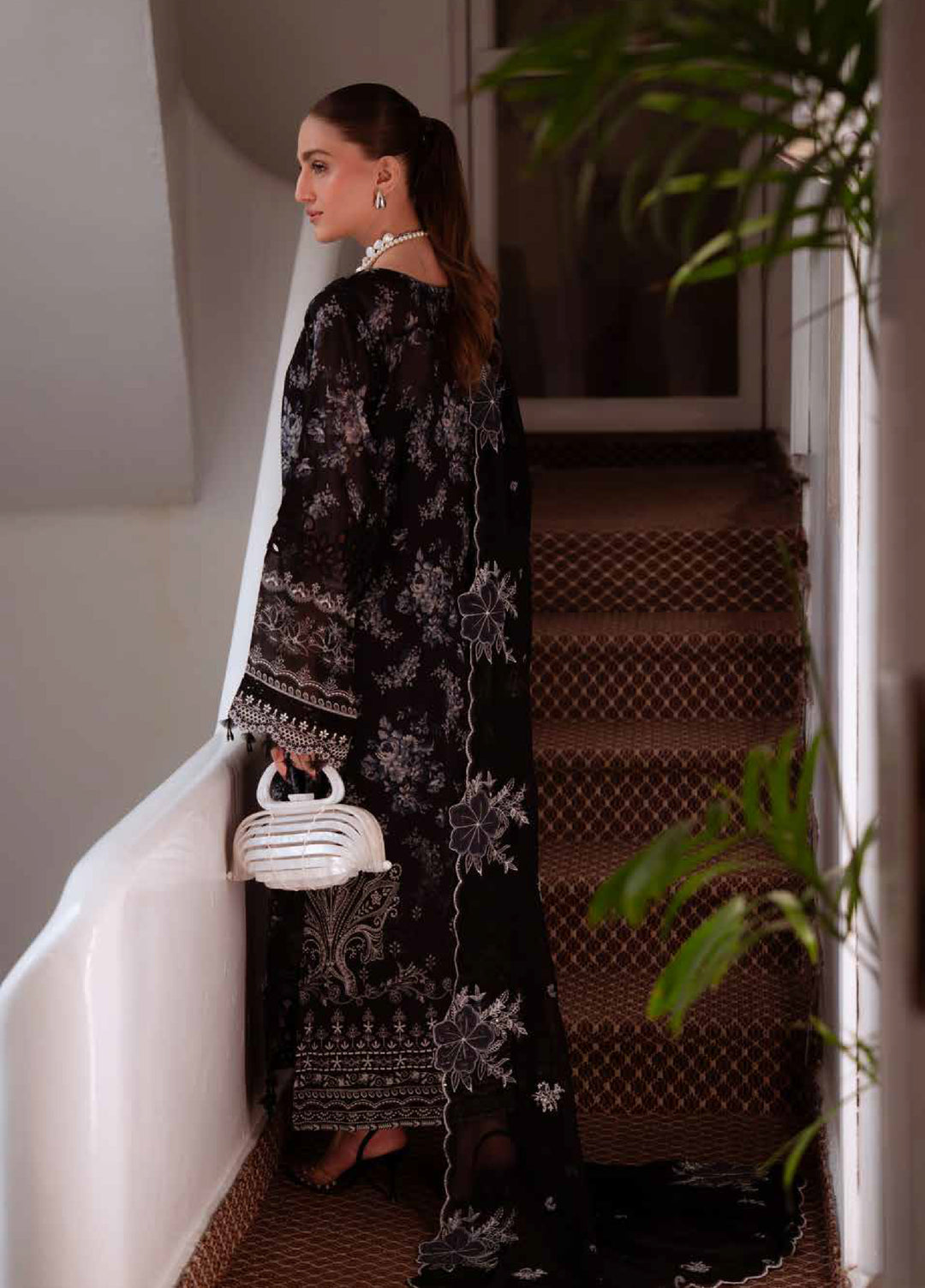 Maya by Nureh Unstitched Embroidered Swiss Lawn 3 Pcs Suit NU26UM NS-164 - Summer Collection