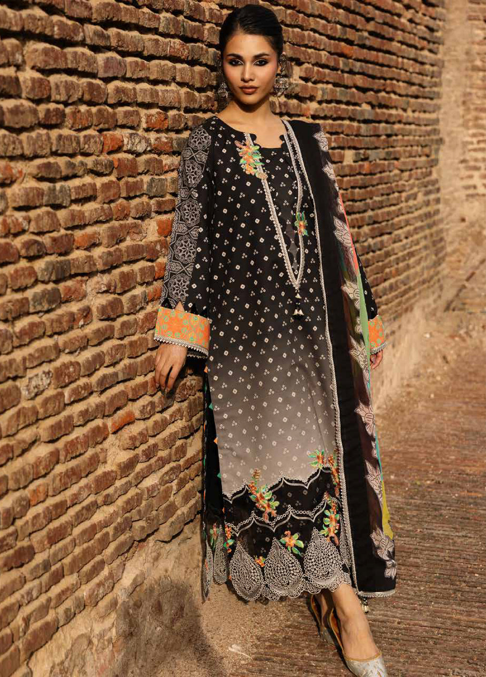 Chunri by Charizma Unstitched Embroidered Lawn 3 Piece Suit CHR26UCL CHN6-02 - Summer Collection