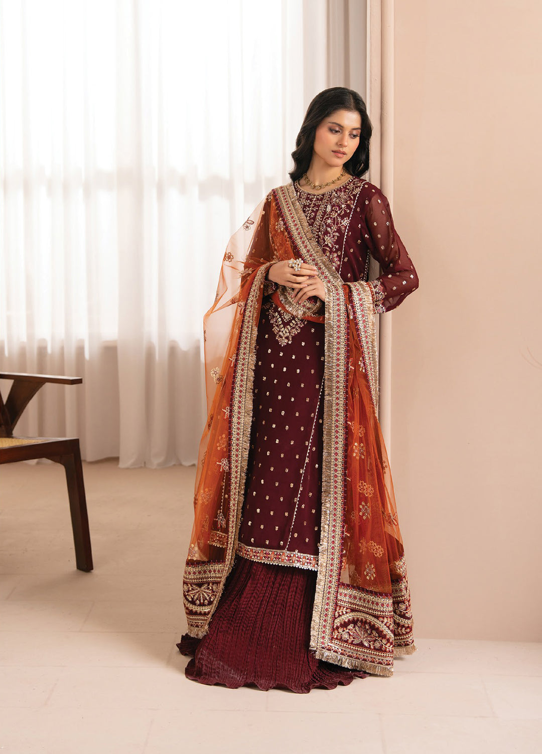 Deme by Xenia Formals Unstitched Embroidered Lawn 3 Piece Suit XE26UDF D-01 Lisha - Festive Collection