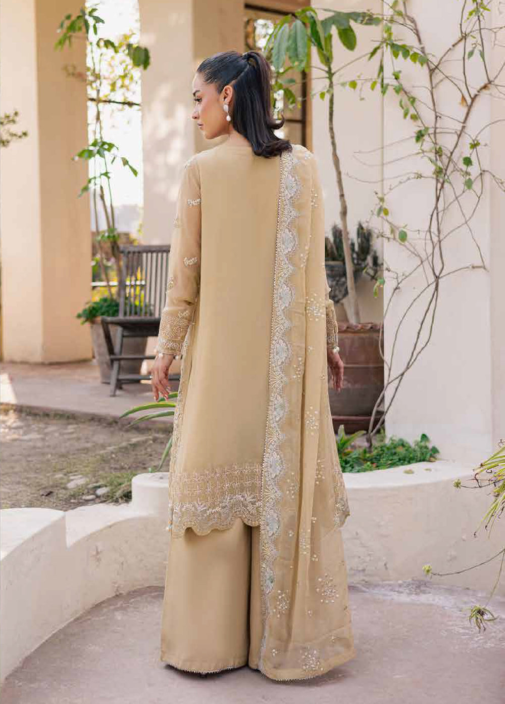 Heirloom by Daria Unstitched Embroidered Chiffon 4 Piece Suit DC26UCH DA-57 - Festive Collection