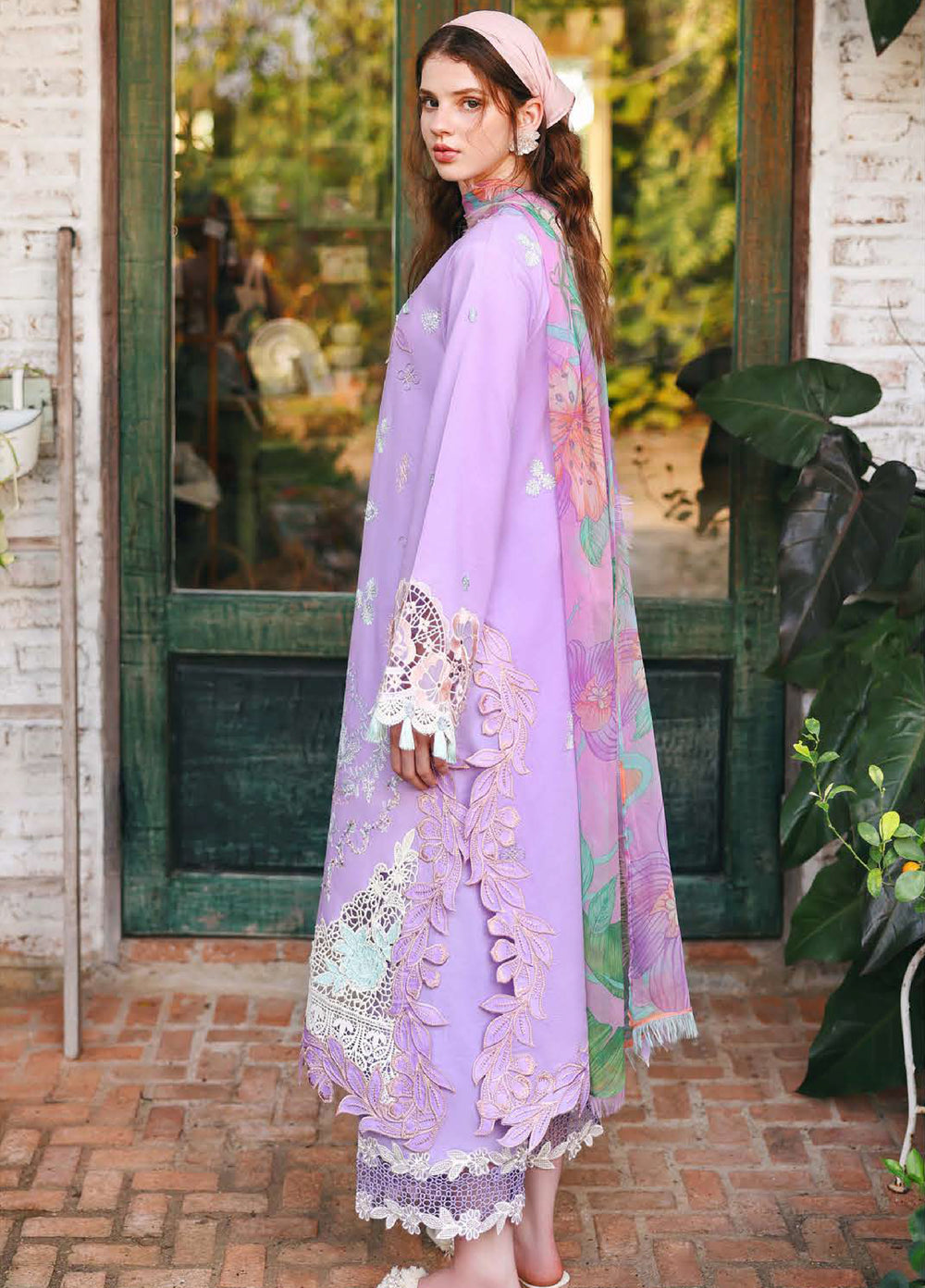 The Secret Garden by Mushq Unstitched Embroidered Lawn 3 Piece Suit MU26ULSG Dewspell HUNSS260203 - Festive Collection