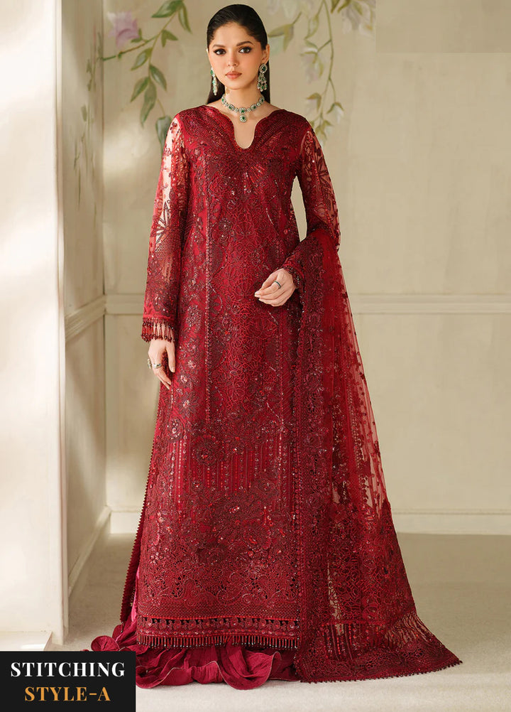 Chantelle by Baroque Unstitched Embroidered Organza 3 peice BQ25CF V14- D 01 - Formals Collection