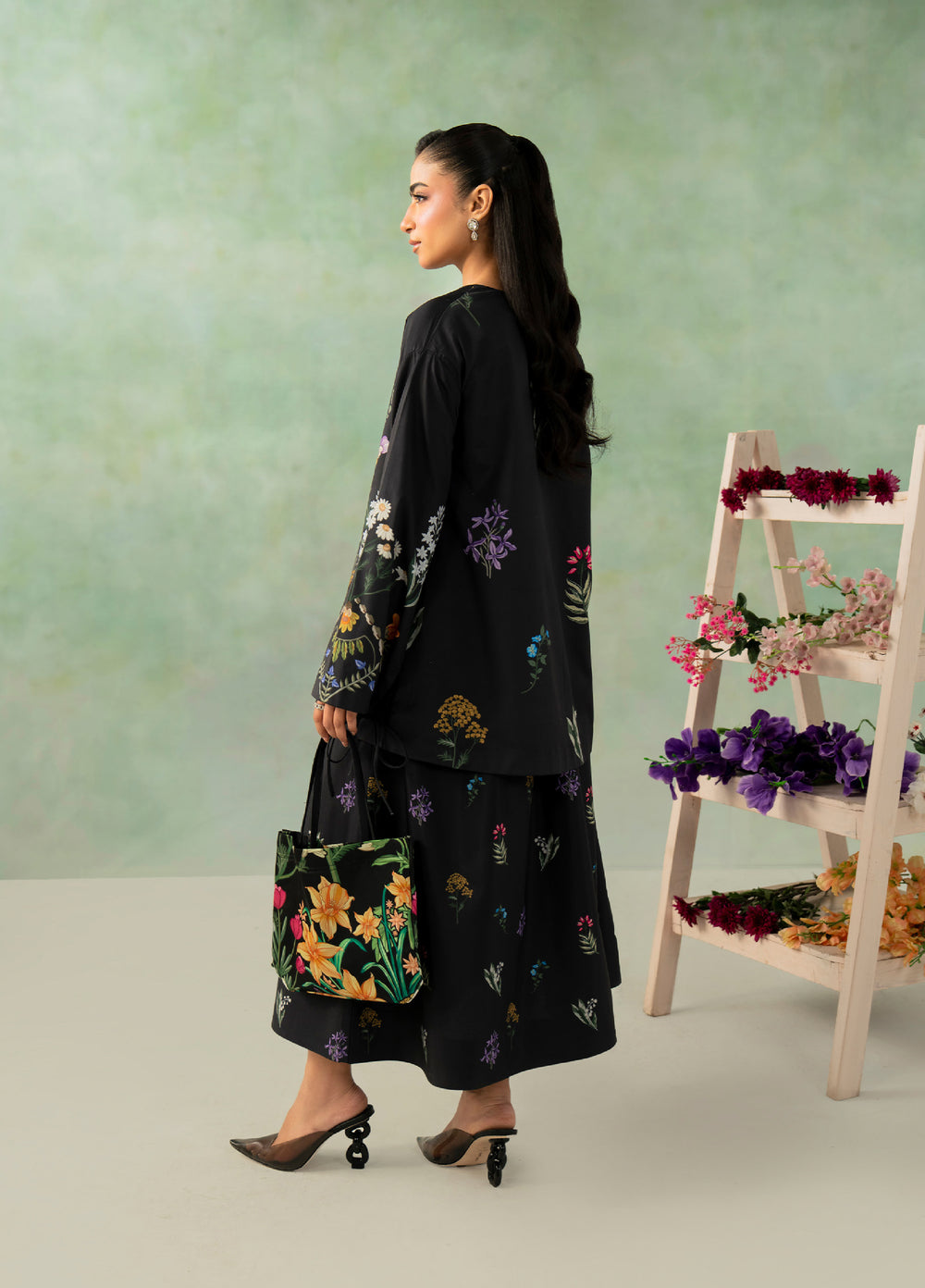 Folds by Zarposh RTW Printed Crepe 2 Piece Suit ZR26PF EDEN - Casual Collection