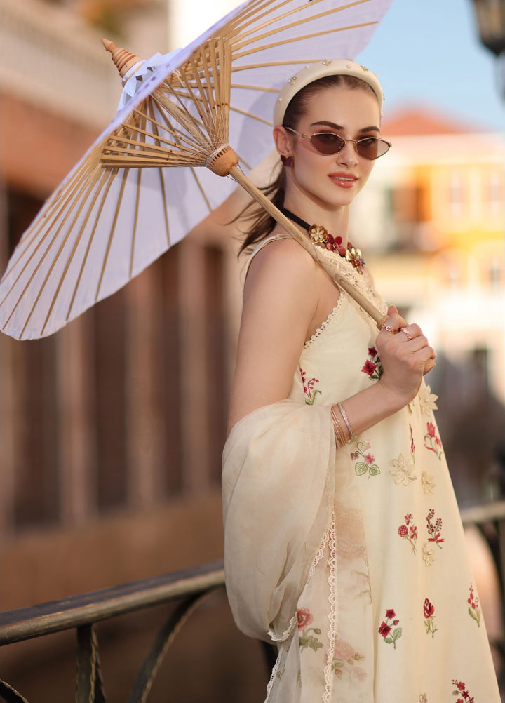 Noor by Saadia Asad Unstitched Embroidered Lawn 3 Piece Suit SA26UNE D-08A - Eid Collection