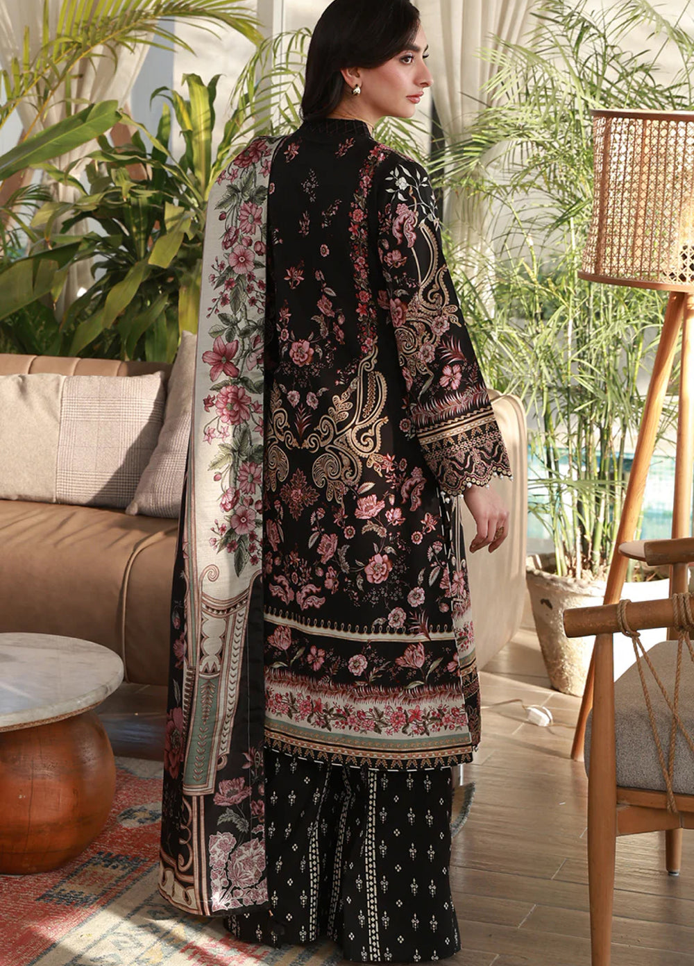 Delia by Gulaal Unstitched Embroidered Lawn 3 Piece Suit GL26UD D-5 Soleil - Summer Collection