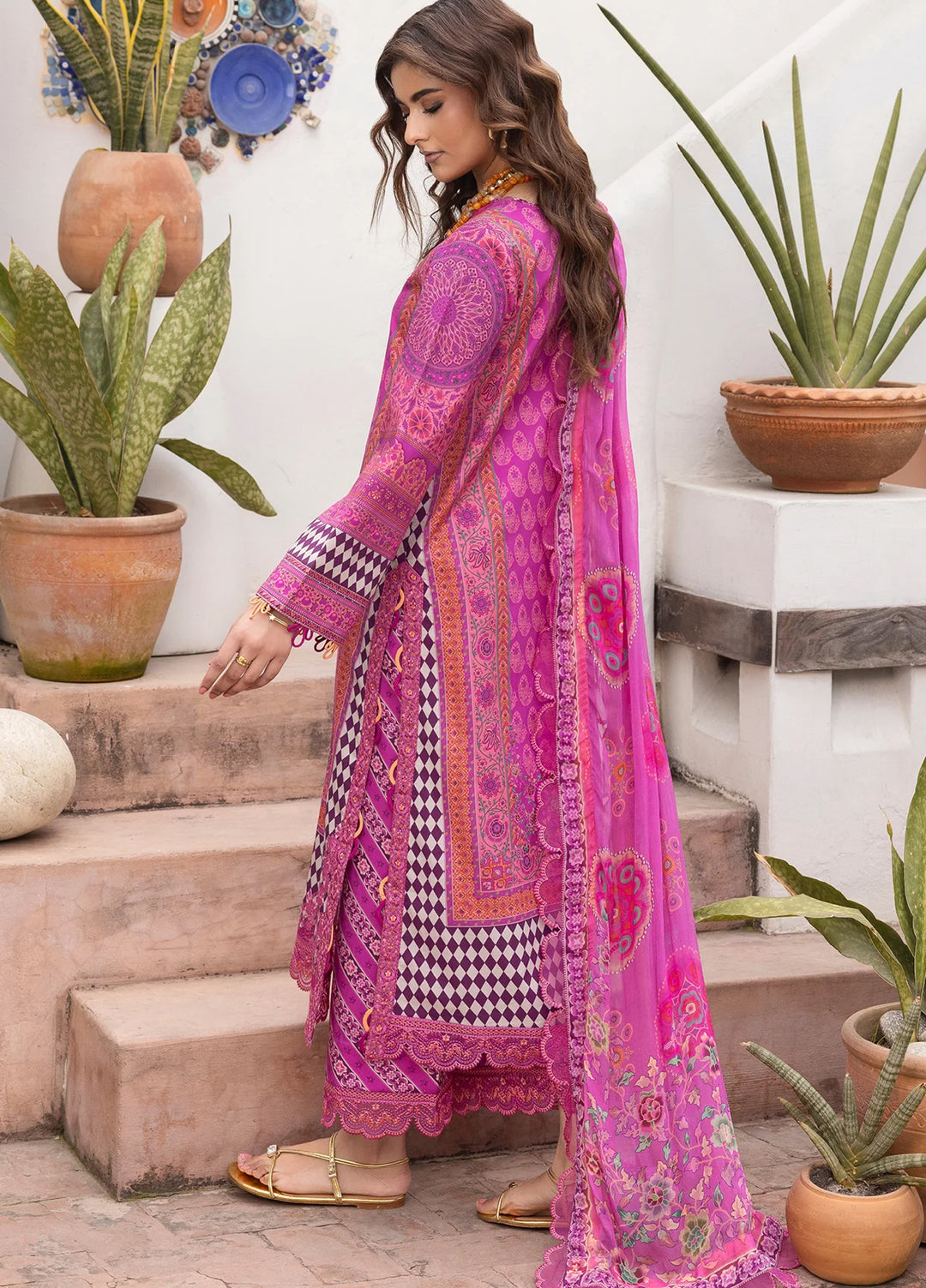 Andaaz by Charizma Unstitched Embroidered Lawn 3 Piece Suit CHR26UAL CAD6-09 - Summer Collection