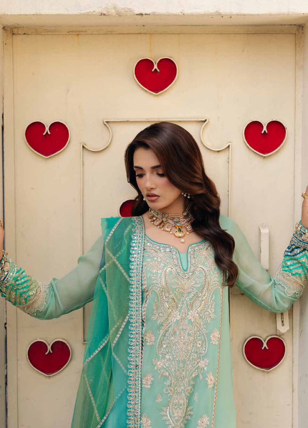 Celine by Charizma Unstitched Embroidered Chiffon 4 Piece Suit CHR26UC Celine CCE6-01 - Festive Collection