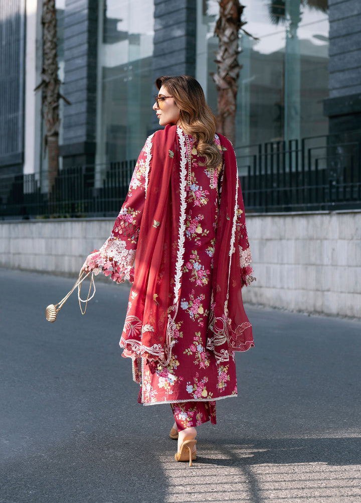 Broadway by Mahnur Unstitched Embroidered Lawn 3 Piece Suit MN26UB BW-011 - Summer Collection