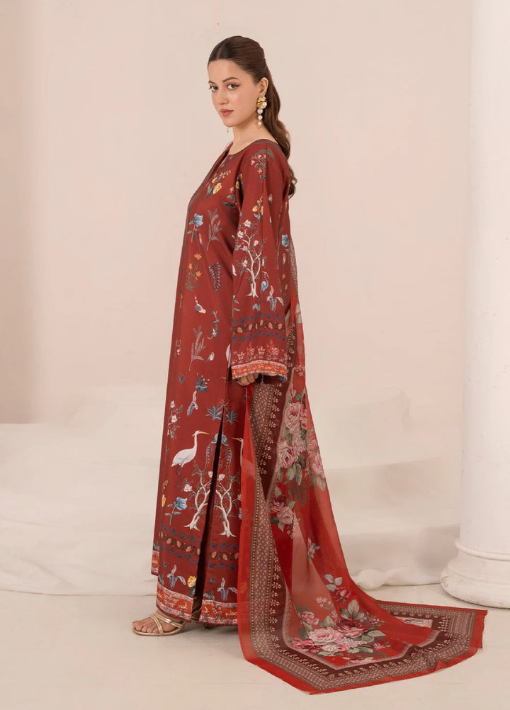 Crimson Hawk by Chandan Nagri Women Pret Printed Crepe 3 Piece Suit ZYRA - Casual Collection