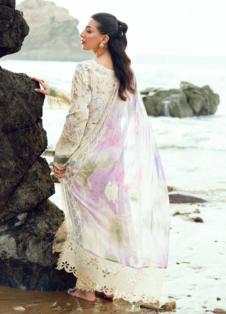 Gardenia by Nureh Unstitched Embroidered Lawn 3 Piece Suit NU26UGL NSG-197 - Summer Collection