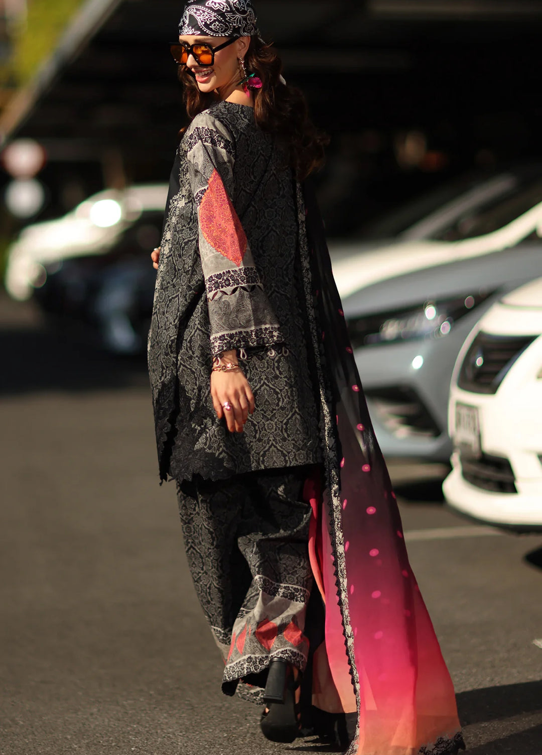 Andaaz by Charizma Unstitched Embroidered Lawn 3 Piece Suit CHR26UAL CAD6-05 - Summer Collection