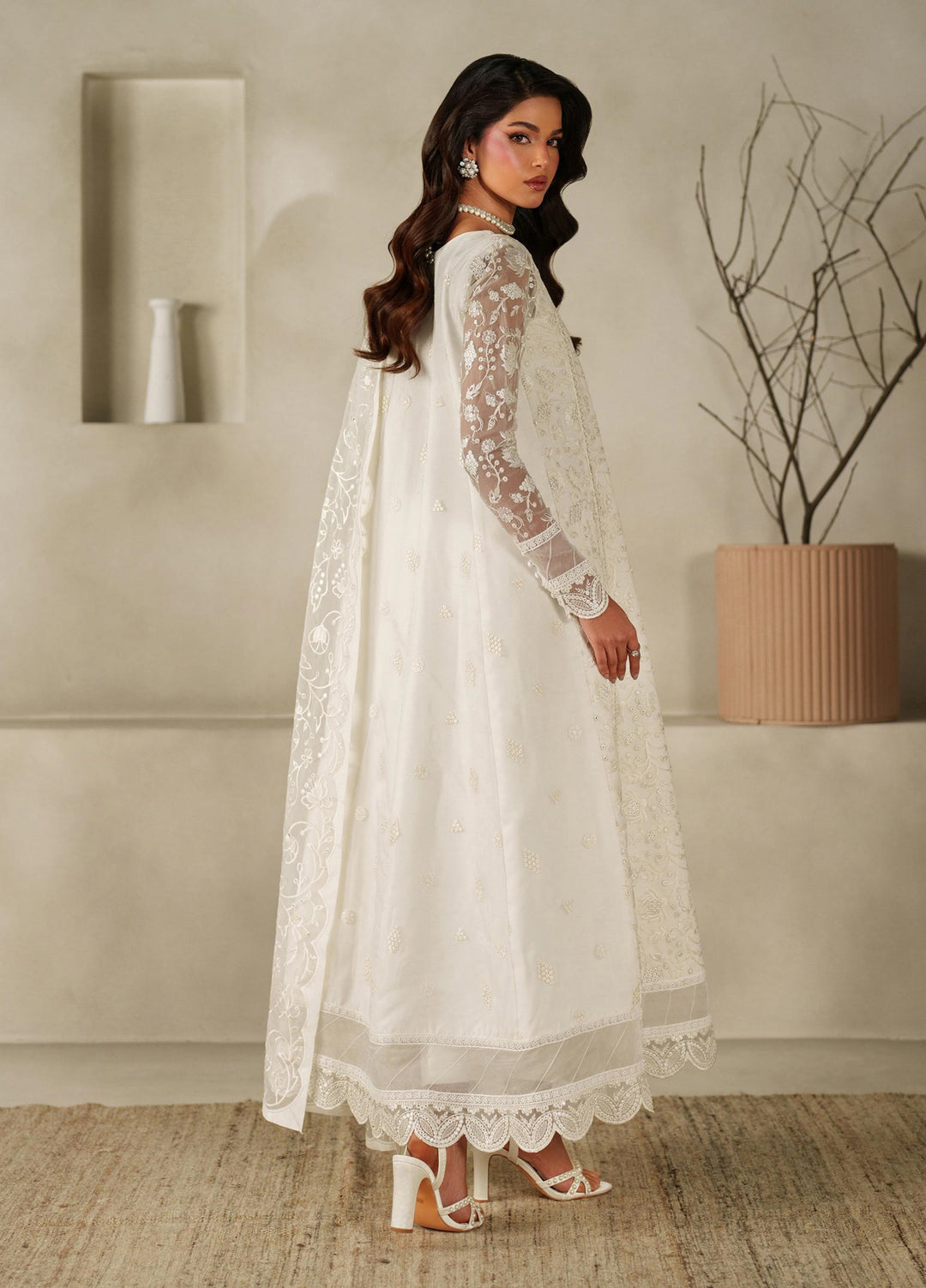 Muse Thread by Zarif Unstitched Organza Embroidered Suits 3 Piece ZRF25MT 03 SAHIL - Festive Collection