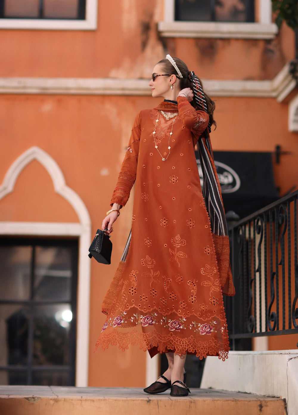 Noor by Saadia Asad Unstitched Embroidered Lawn 3 Piece Suit SA26UNE D-07A - Eid Collection