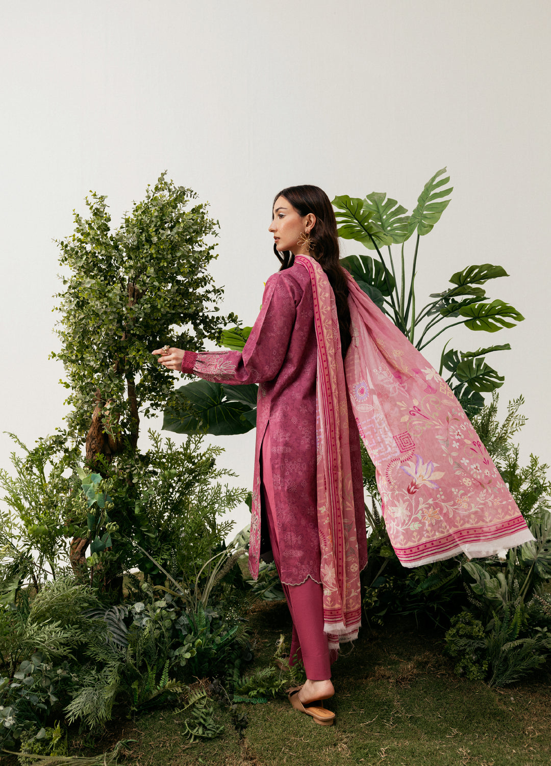 Zync by Florent Unstitched Embroidered Printkari Lawn 3 Piece Suit FL26UZP FZ-6B - Summer Collection