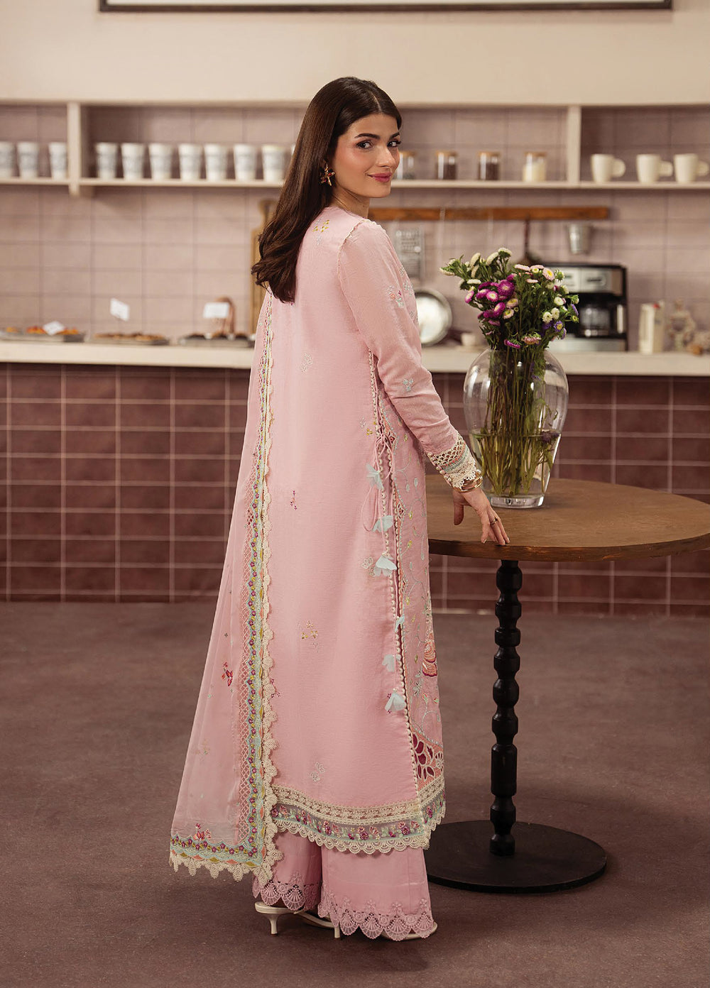 Brewed by Ayzel Unstitched Embroidered Paper Cotton 3 Piece Suit AAF26UBL Caramelia ZWU-0141-3PO - Festive Collection