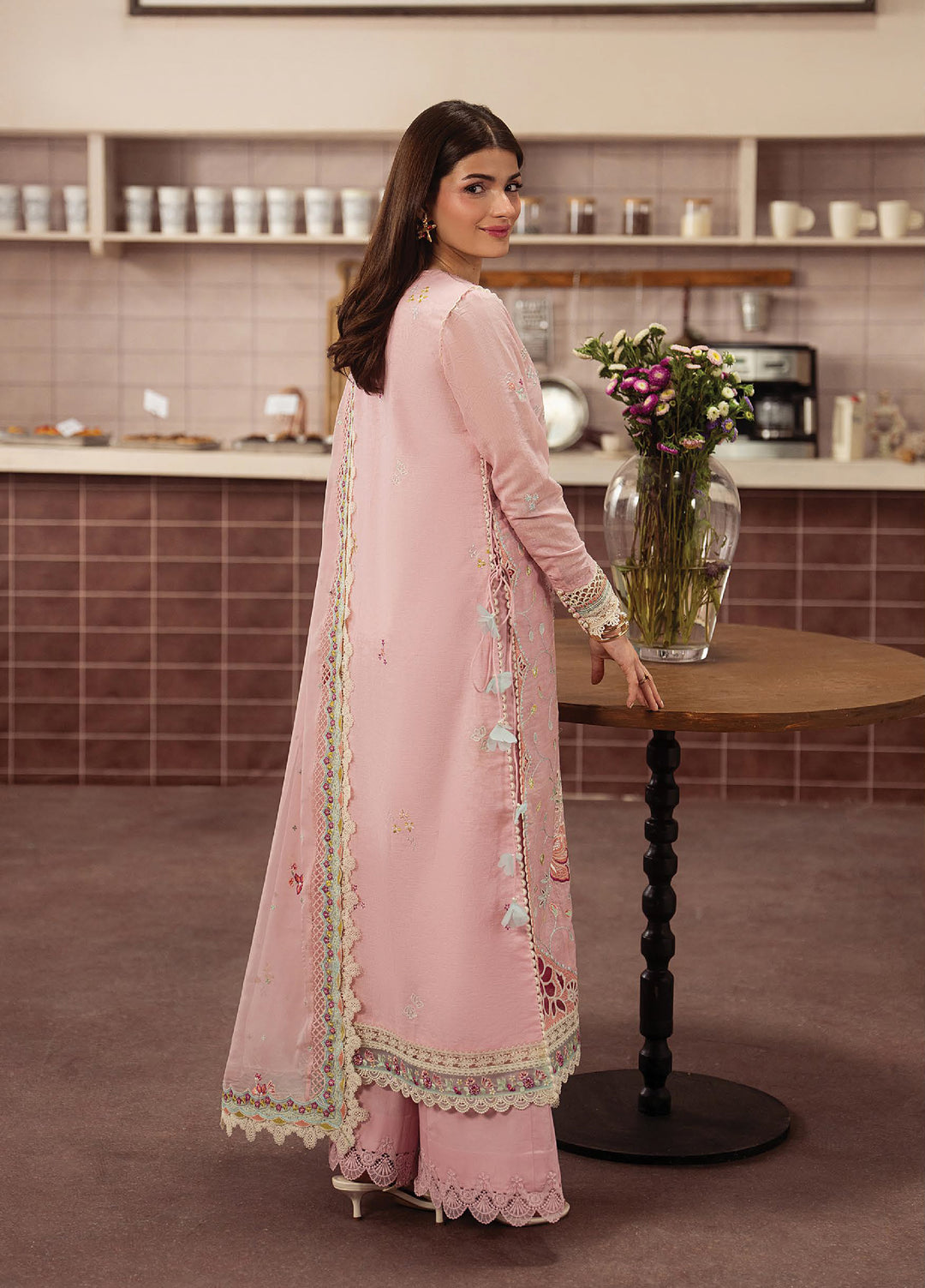 Brewed by Ayzel Unstitched Embroidered Paper Cotton 3 Piece Suit AAF26UBL Caramelia ZWU-0141-3PO - Festive Collection