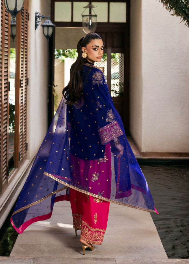 Zainab Chottani Unstitched Velvet Embroidered 3 Piece ZC25UV Jia - Festive Collection