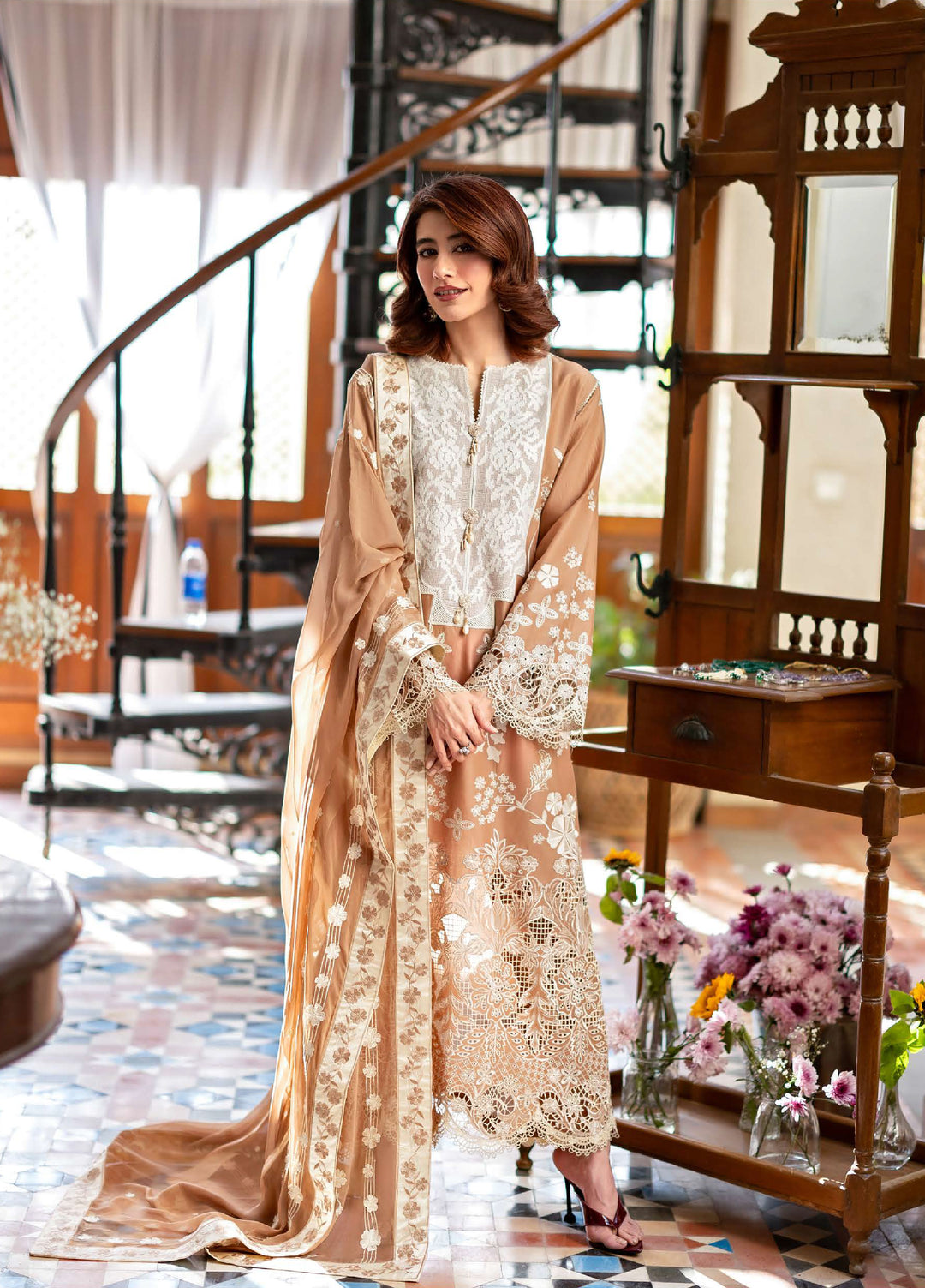 Astoria by Mushq Unstitched Embroidered Lawn 3 Piece Suit MQ26UAL 309-Elodie - Festive Collection