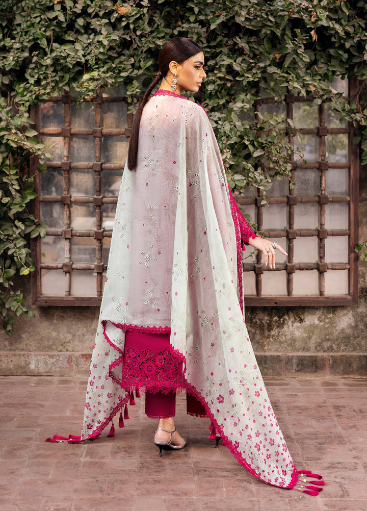 Shahkaar by Jazmin Unstitched Embroidered Lawn 3 Piece Suit JZ26USE SL26-D04 - Eid Collection