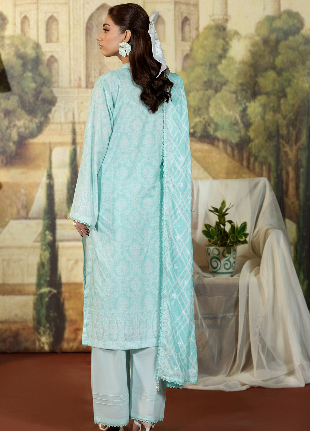 Regalia Textile Unstitched Embroidered Lawn 3 Piece Suit RG26EUS D-1 - Summer Collection