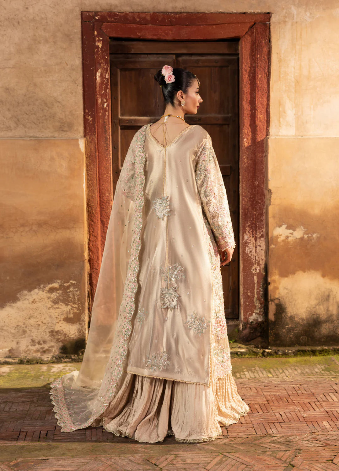 Ember by Aylin Unstitched Zari Embroidered Suits 3 Piece AYL25EF D8-Dream Gold - Festive Collection