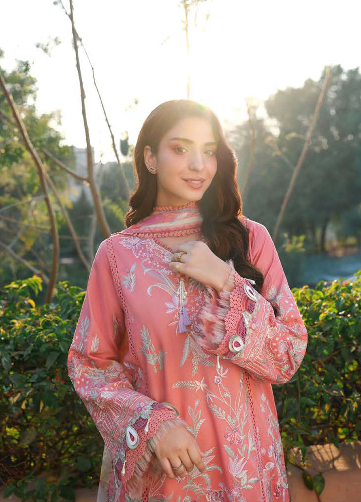 Summer Reverie by Roheenaz Unstitched Embroidered Lawn 3 Piece Suit RN26USR D-3 VELORA - Festive Collection