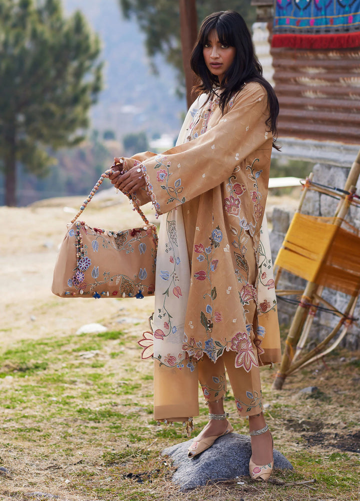 Meili by Zaha Unstitched Embroidered Lawn 3 Piece Suit ZK26UML ZL26-07A - Festive Collection