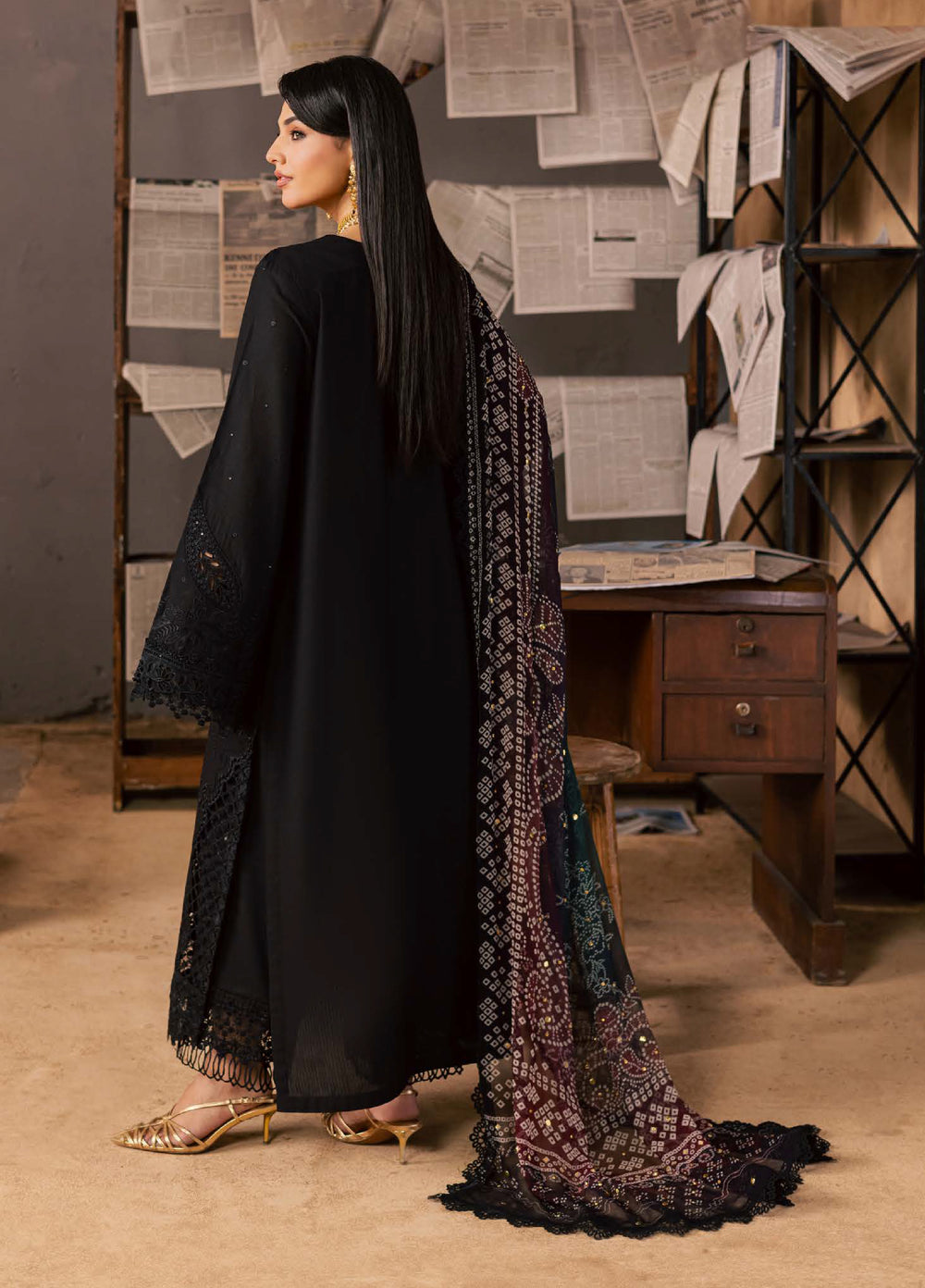 Bazar by Nureh Unstitched Embroidered Chikankari Lawn 3 Piece Suit NU26UBL NE-245 - Festive Collection