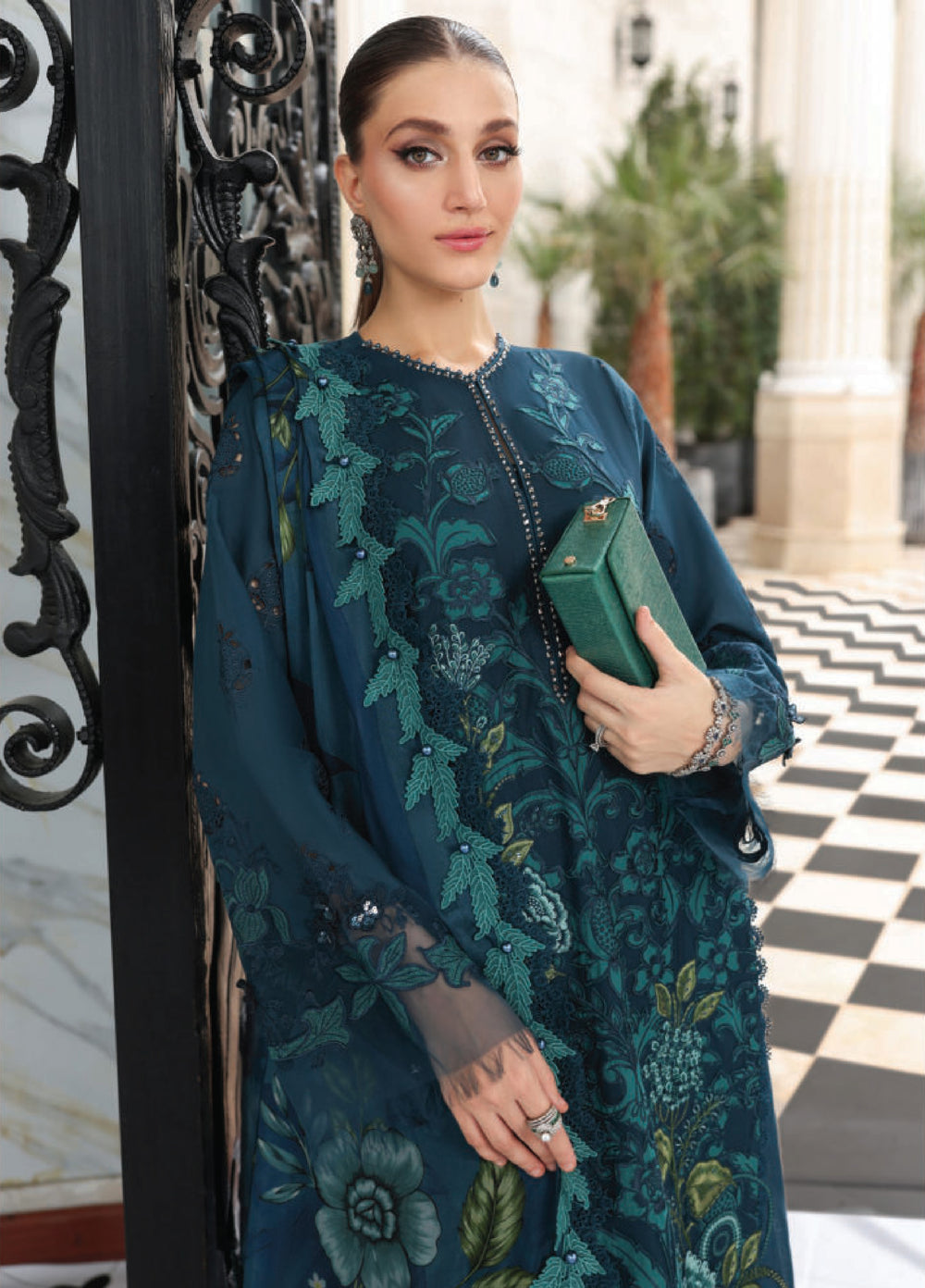 Maria B Unstitched Embroidered Lawn 3 Piece Suit MB26ULE D6 - Eid Collection