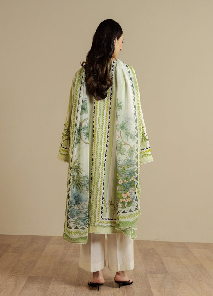 Coco by Zara Shahjahan Unstitched Printed Lawn 3 Piece Suit CZS26UPL NERINE-1A - Summer Collection
