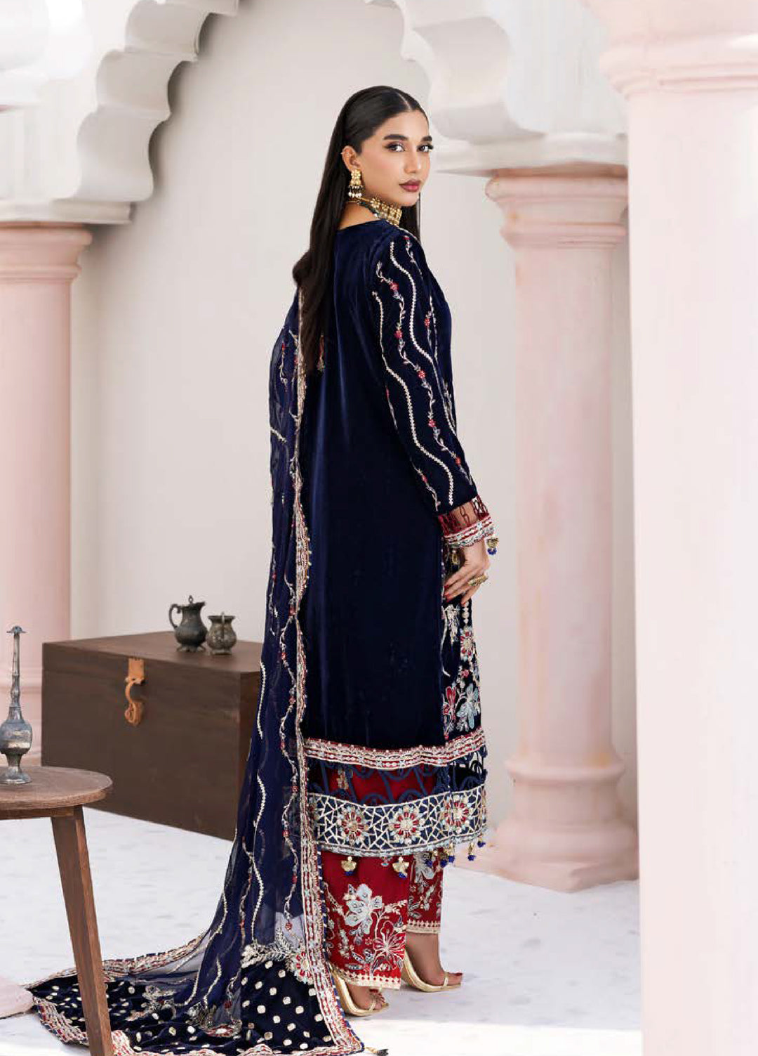 Andaz E Makhmal by Zebtan Unstitched Velvet ZB25 ZAM-11 - Festive Collection