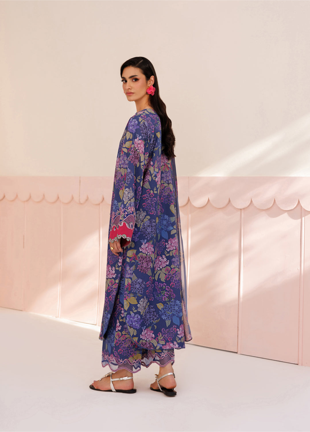 Azzal Unstitched Printed Lawn 3 Piece Suit AZL26UPL AZL-139 - Summer Collection