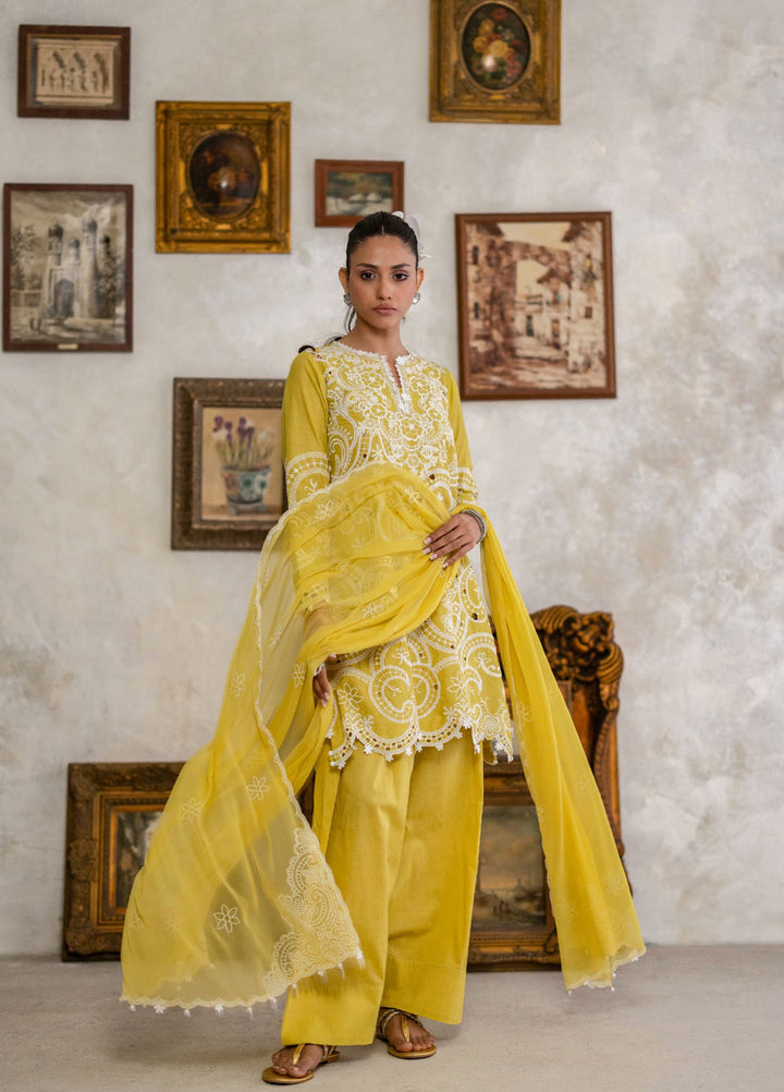 Freesia by Gul Ahmed Unstitched Embroidered Lawn 3 Piece Suit GA26UFL BM-62019 - Summer Collection