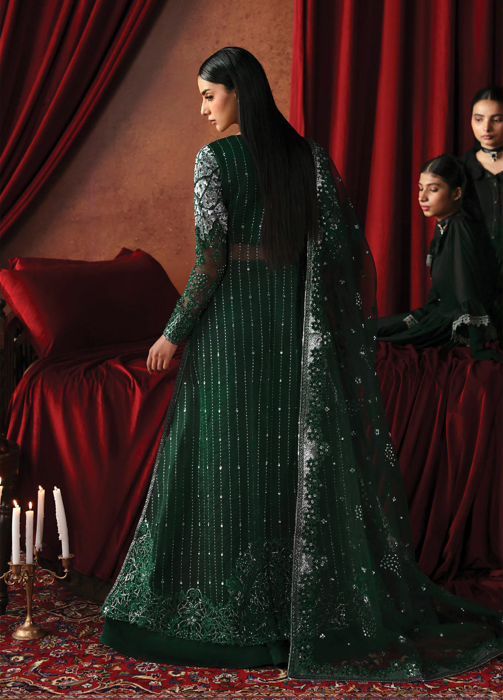 La Fuchsia by Afrozeh Unstitched Hand work Net 3 Piece Suit AF26ULF Hierophant FWU-0073 - Festive Collection