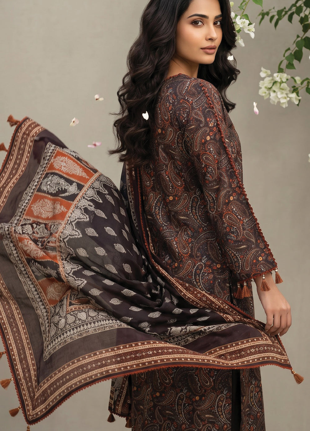 Salina by Regalia Textiles Unstitched Printed Lawn 3 Piece Suit RG26USI D-7 - Casual Collection
