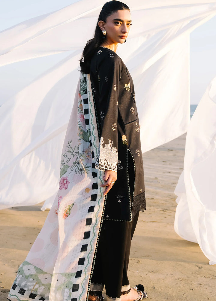 Afsanah by Seran Unstitched Embroidered Lawn 3 Piece Suit SN26UAVII D1-ESMA - Summer Collection