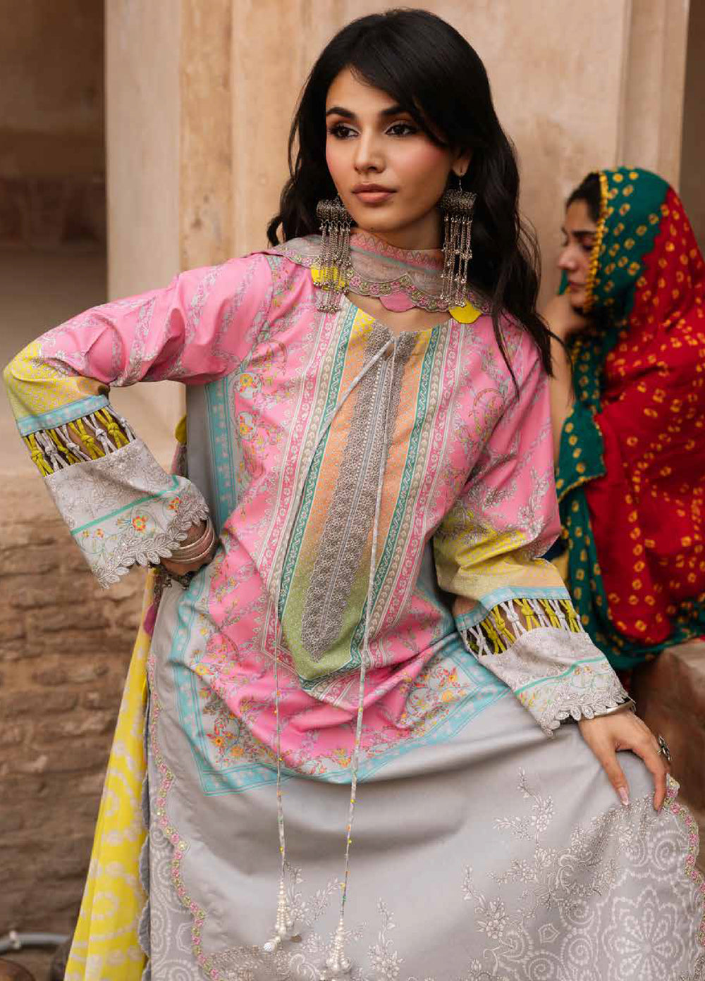Chunri by Charizma Unstitched Embroidered Lawn 3 Piece Suit CHR26UCL CHN6-01 - Summer Collection