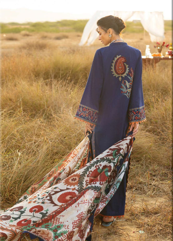 Zainab Chottani Unstitched Embroidered Luxury Lawn 3 Piece Suit ZC26ULZ D-6 ELARA - Summer Collection
