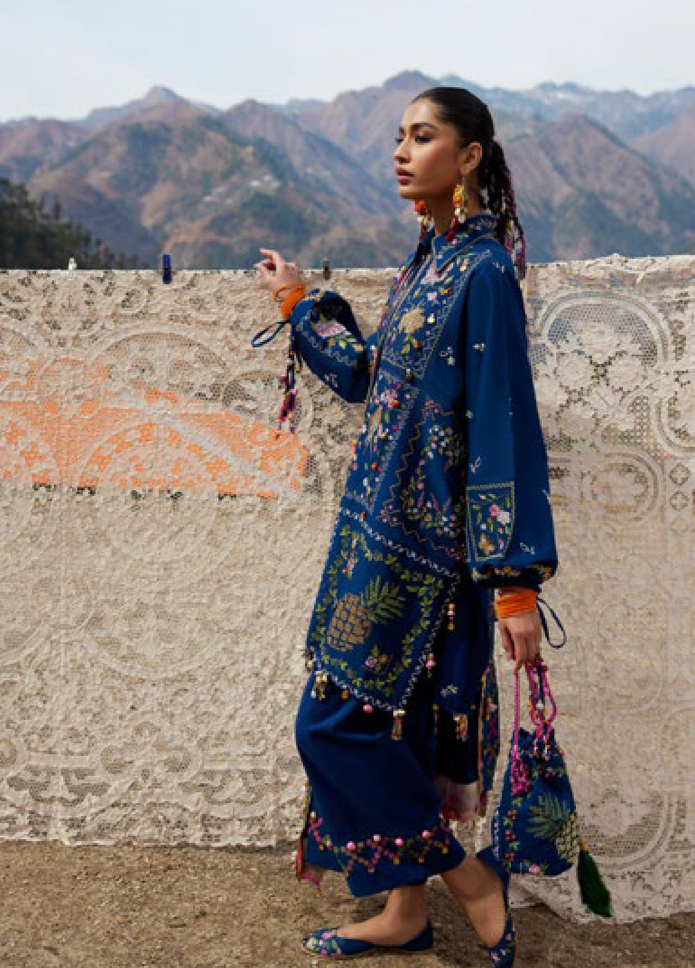 Meili by Zaha Unstitched Embroidered Lawn 3 Piece Suit ZK26UML ZL26-08A - Festive Collection
