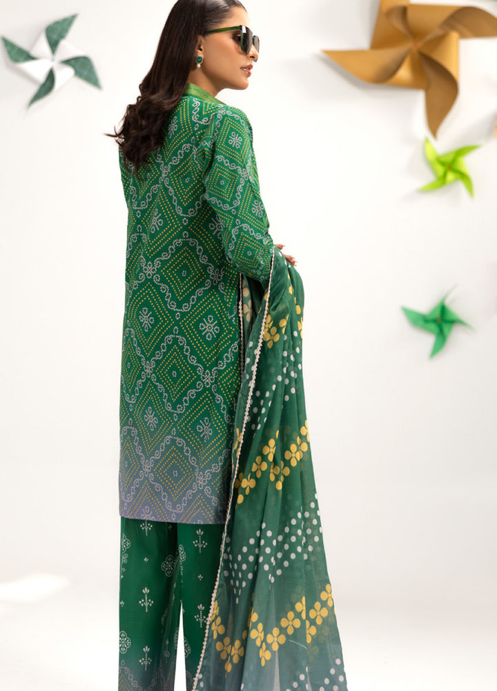 Coco Popup by Al Zohaib Unstitched Printed Lawn 3 Piece Suit AZ26UCP D-1 - Summer Collection