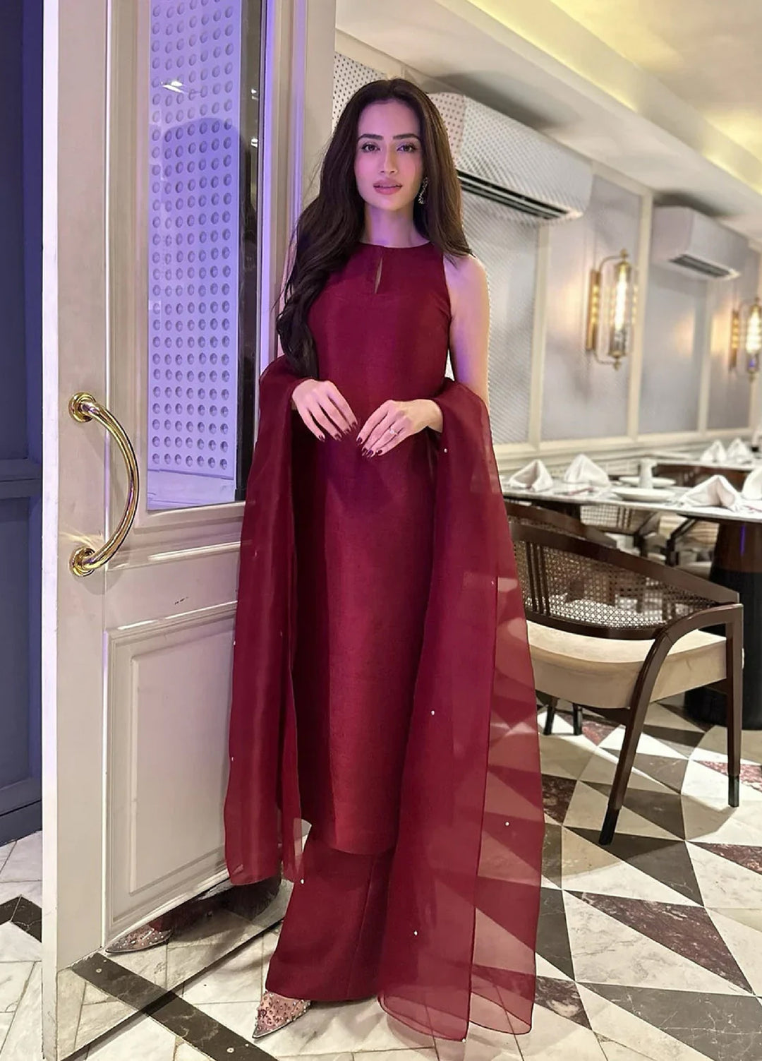 Rangeen Eid Festive Luxe Pret Sheesha Silk 3 Piece Aylin  - Festive Collection