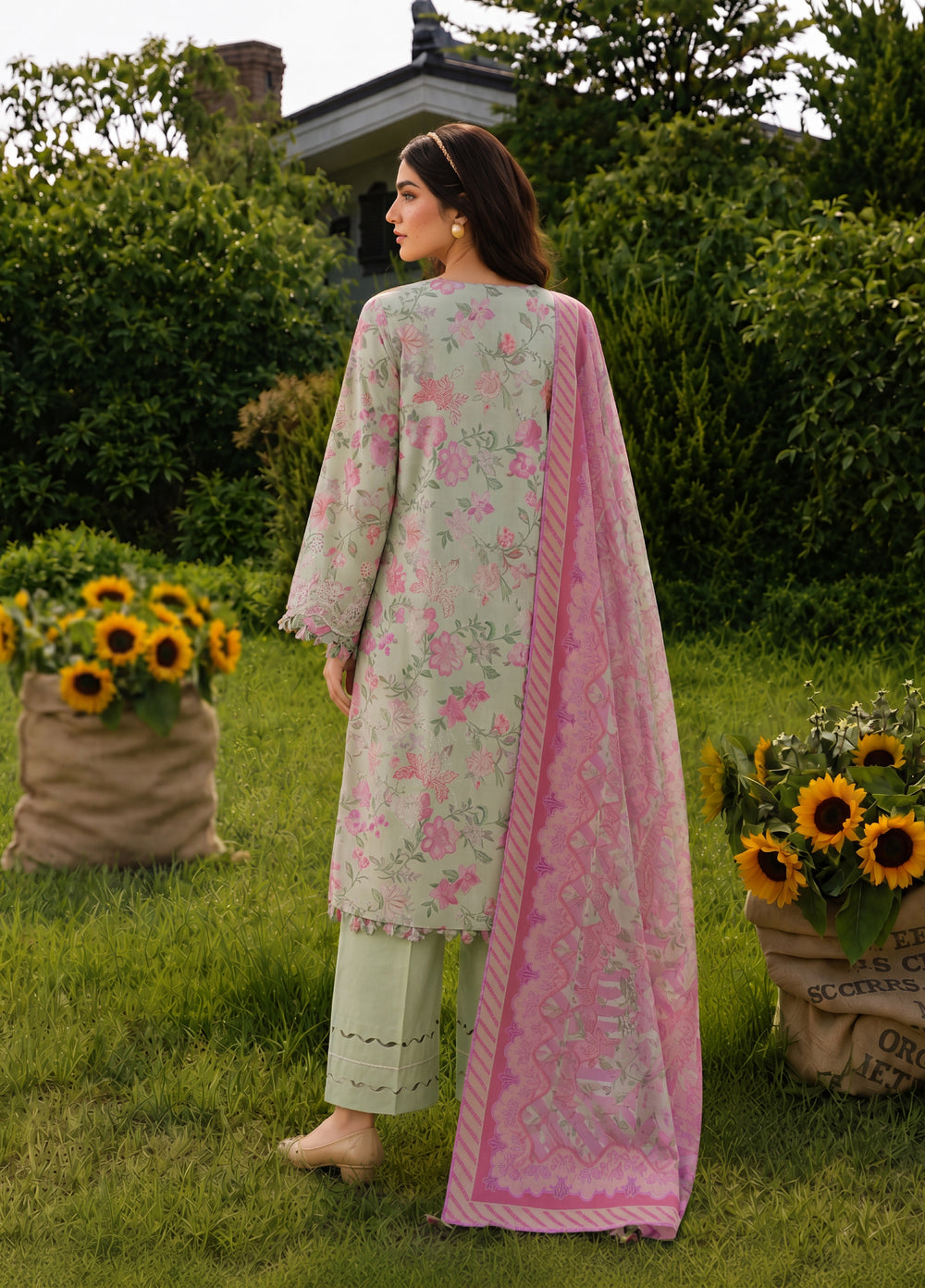 Zellbury Unstitched Embroidered Cotton 3 Piece Suit ZB26UCC WUS26E34098 - Casual Collection