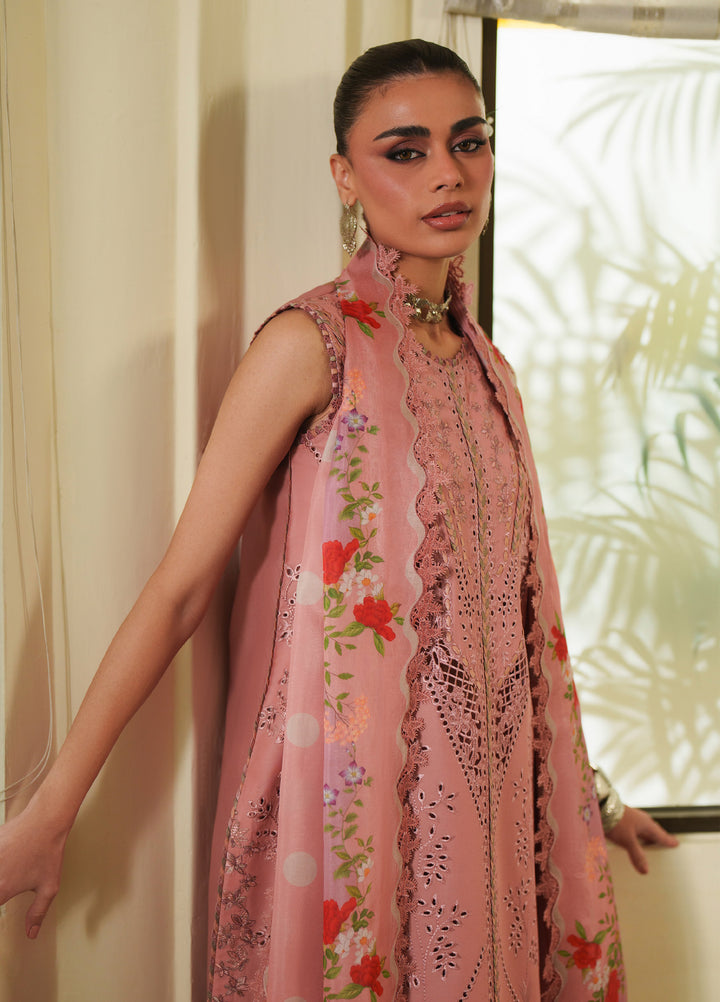 Heritage Dore by Bin Ilyas Unstitched Embroidered Lawn 3 Piece Suit BI26UHD 17-3B - Summer Collection