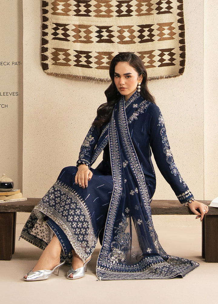 Neoma by Xenia Formals Unstitched Embroidered Raw Silk 3 Piece Suit XE26UNF 05- INALI - Festive Collection