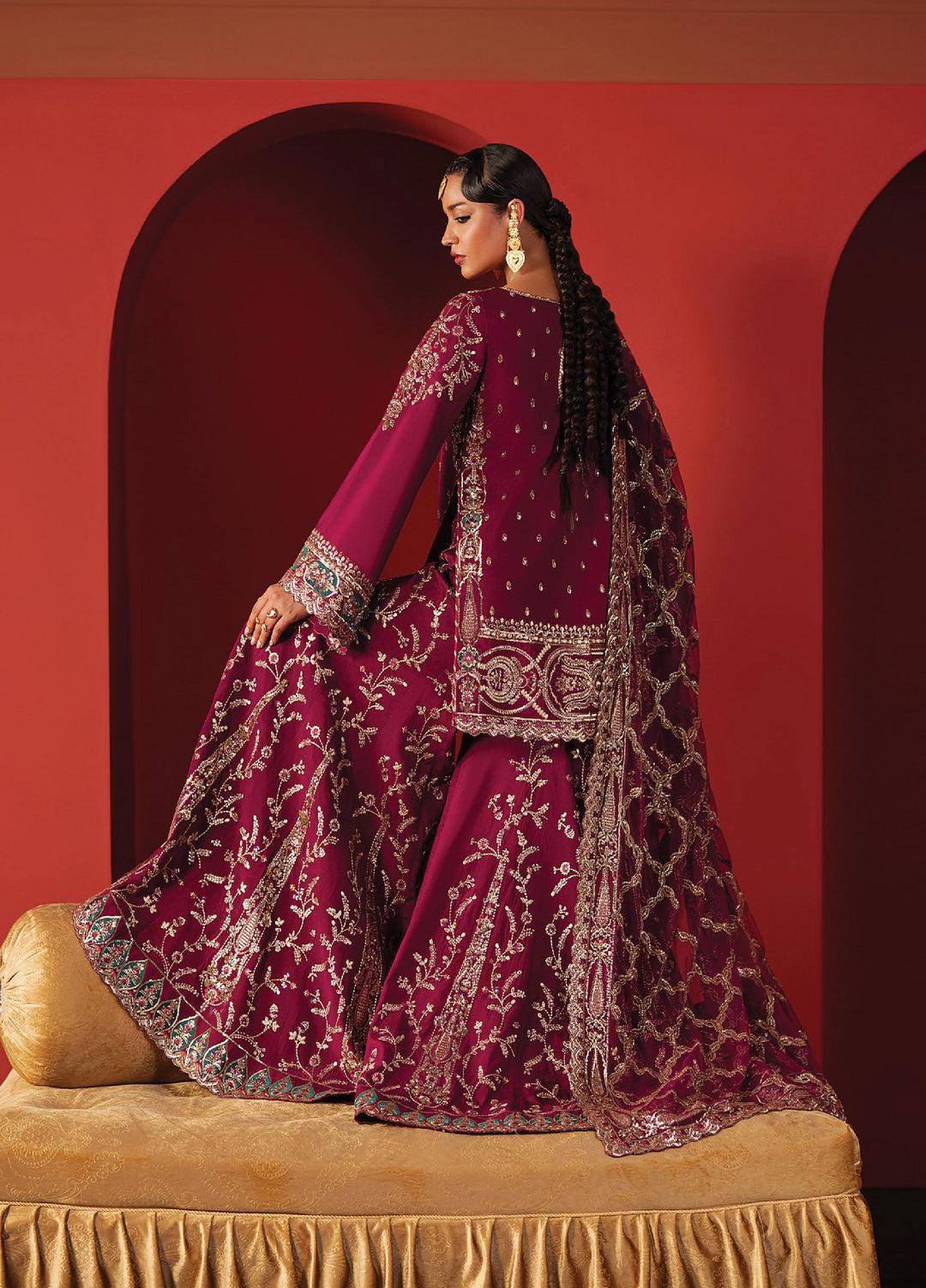 Divani by Afrozeh Unstitched Raw Silk Embroidered 3 Piece Suits AF25DS AS-25-09 Shamal - Festive Collection