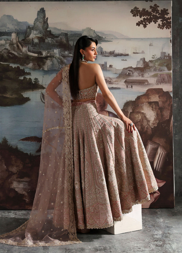 Seraphine by Zarposh Unstitched Embroidered Velvet 3 Piece Suit Celeste - Wedding Collection